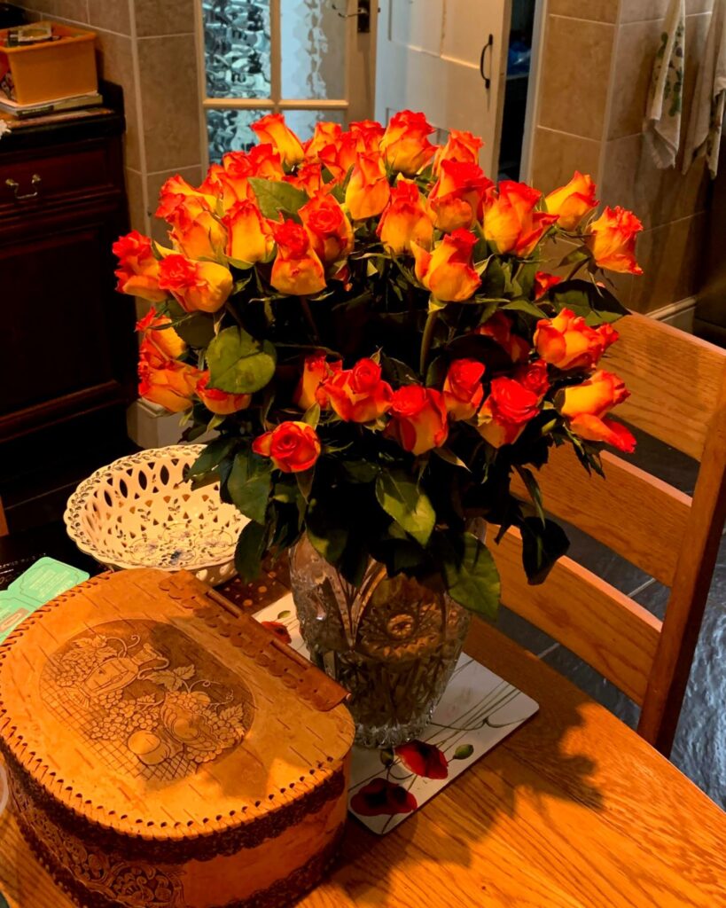 Roses for a birthday
