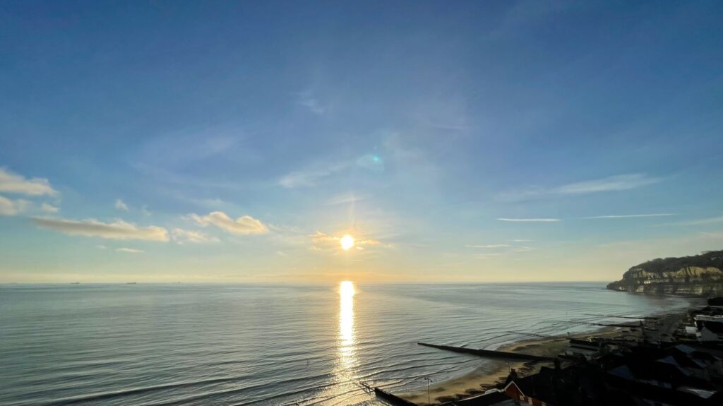 Sunrise over the sea